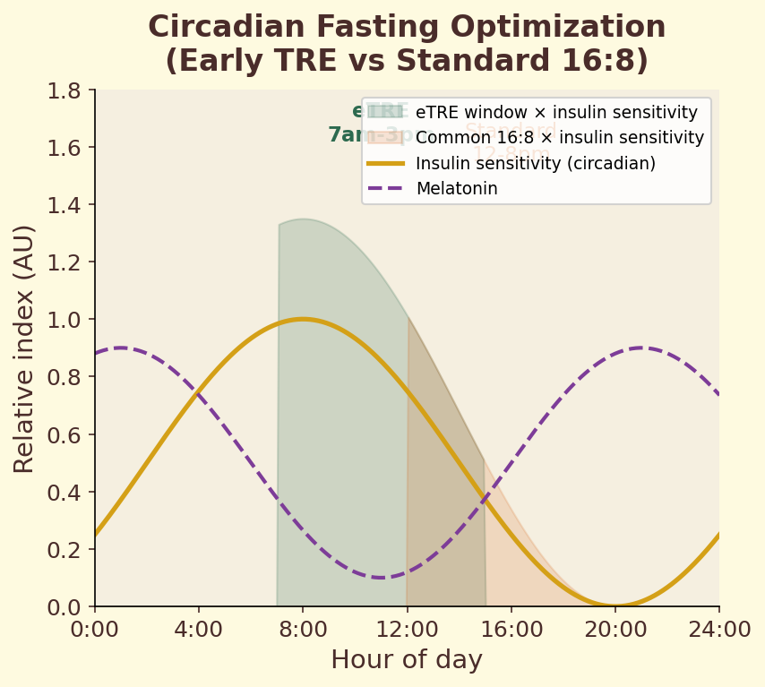 Circadian fasting window optimization
